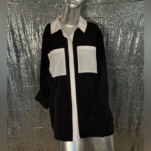 Long sleeve button up blouse